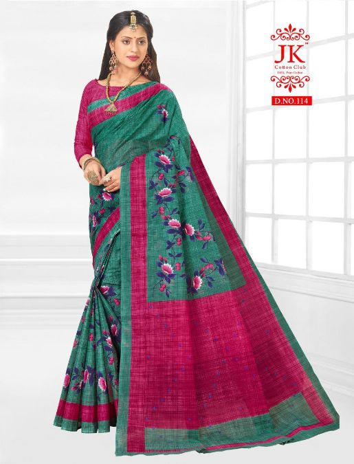 Jk Karishma 1 Casual Daily Wear Cotton Printed Latest Saree Collection